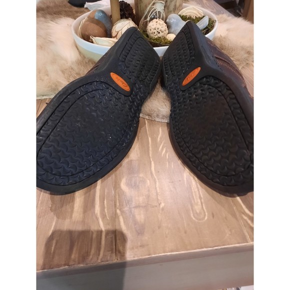 Mens Clarks Bicycle Toe Oxfords Leather Canvas Casual Lace Up Shoe Size 11 86237 - Picture 6 of 6